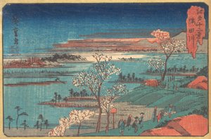 御殿山ーの 花。 作： Ando Hiroshige