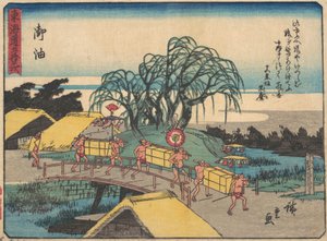 ゴユ、カリフォルニア州。 1838年頃。 1838年。 作： Ando Hiroshige