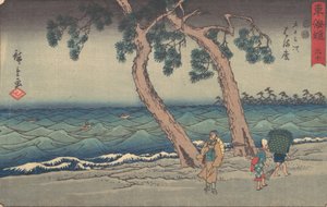 浜松、19世紀。 作： Ando Hiroshige