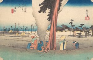 浜松、 とこ の 図、 か。 １８３４。、 か。 １８３４。 作： Ando Hiroshige