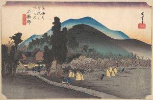石薬師、 石薬師 時、 か。 １８３４。、 か。 １８３４。 作： Ando Hiroshige