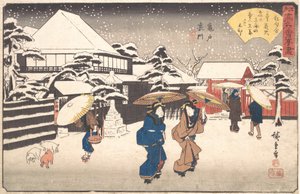 亀戸 裏門 たまーや、 か。 １８４０。、 か。 １８４０。 作： Ando Hiroshige