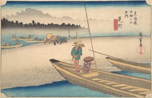 密系 天竜川、 か。 １８３４。、 か。 １８３４。 作： Ando Hiroshige