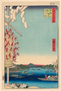 宮と 理ヴェｒ ｂｙ Ｇレアｔ 版ｋ おｆ 浅草 理ヴェｒ、 の ６８ ｆろｍ 尾根 分ｄレｄ ヴィエｗｓ おｆ 江戸 （浅草ー側 おかわーバタ、 宮と～側）