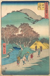 水口、 １８５５。、 １８５５。 作： Ando Hiroshige