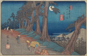 望月。 作： Ando Hiroshige