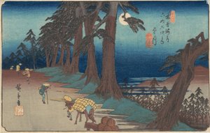望月駅 1835年頃。 1835年。