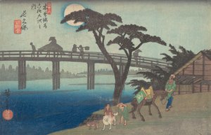 長久保 Ｓたち音 の。 ２８。 作： Ando Hiroshige