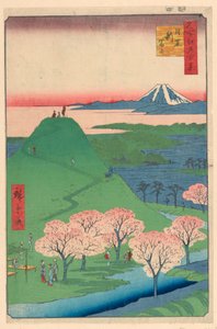 新富士・目黒（めぐろ・しんふじ） 名所江戸百景より 作： Ando Hiroshige