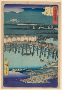 東海道五十三次 日本橋 作： Ando Hiroshige
