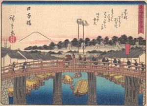 東海道五十三次の日本橋、20世紀初頭。 作： Ando Hiroshige