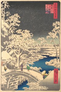 お茶の水、おそらく19世紀後半、おそらく19世紀後半。 作： Ando Hiroshige