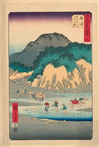東海道五十三次 興津 作： Ando Hiroshige