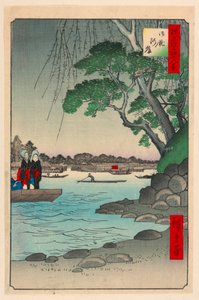 名所江戸百景 大門屋河岸（おんやがし） 作： Ando Hiroshige