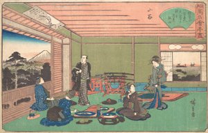 サンオルプラン、シュトレン。 1840年。 1840年。 作： Ando Hiroshige