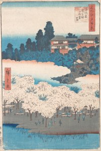 千駄木団子坂, 1856., 1856. 作： Ando Hiroshige