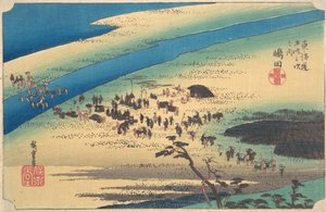 島田、 老川 旬 がん、 か。 １８３４。、 か。 １８３４。 作： Ando Hiroshige