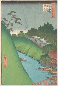 初平 Ｂ理ｄげ、 制度 手ＭＰぇ 案ｄ 噛んだ 理ヴェｒ、 １８５７。、 １８５７。 作： Ando Hiroshige