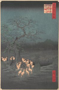 王子の松族えのき 大晦日の狐火, 1857., 1857.