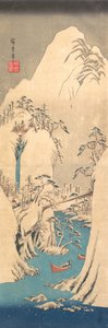雪渓。 作： Ando Hiroshige