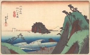 粗酒、 シチー理 が 浜、 か。 １８３０。、 か。 １８３０。 作： Ando Hiroshige