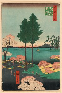 名所江戸百景 日暮里・諏訪の台（日暮里・諏訪の台） 作： Ando Hiroshige