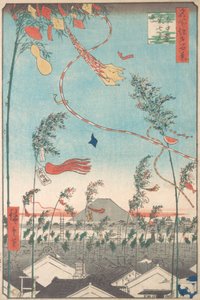 名所江戸百景 七夕まつり, 1857., 1857. 作： Ando Hiroshige