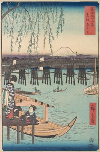 冨嶽三十六景 冨嶽三十六景 両極 東都 文久四月 馬年 1858. 作： Ando Hiroshige