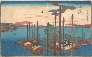佃島 初 ホトトギス、 ｐロバｂｌｙ １８３０。、 ｐロバｂｌｙ １８３０。 作： Ando Hiroshige