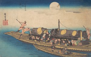 淀川、 か。 １８３４。、 か。 １８３４。 作： Ando Hiroshige