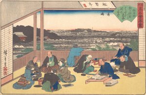 湯島 松 カネーや、 か。 １８４０。、 か。 １８４０。 作： Ando Hiroshige