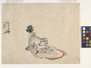A Woman Bowing (ink and colour on paper)   1455622   ja       japanese Successfully Translated  Original: The Angel Binding Satan Translat: The Angel Binding Satan 1433197 ja japanese Successfully Translated Original: The Rest on the Flight into Egypt Tran 作： Ando or Utagawa Hiroshige