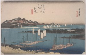 江尻 作： Ando or Utagawa Hiroshige