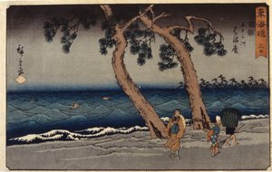 浜松駅（錦絵） 作： Ando or Utagawa Hiroshige