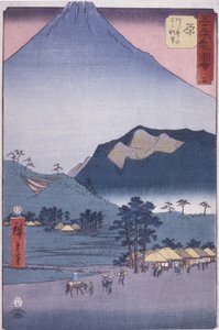 原：愛鷹山と富士の眺め（カラー木版画） 作： Ando or Utagawa Hiroshige