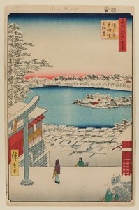 丘の上からの眺め、湯島天神
