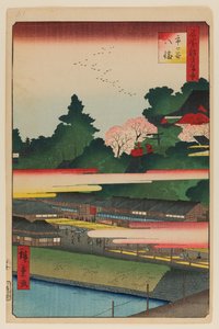 市ヶ谷八幡宮 作： Ando or Utagawa Hiroshige