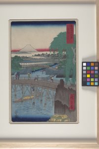 東都一国橋 (T?to: Ichikoku Bashi) (カラー木版画) 作： Ando or Utagawa Hiroshige