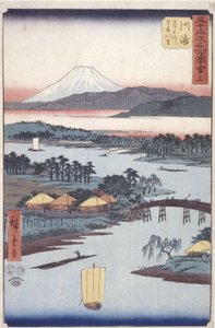 川崎 作： Ando or Utagawa Hiroshige