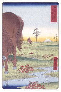 志摩国の黄金平野（志摩沙黄金ヶ原）（錦絵） 作： Ando or Utagawa Hiroshige