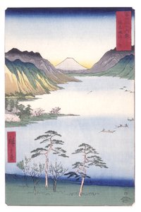 ァ毛 諏訪 員 しなの Ｐロヴィんせ （品の 諏訪 の 子） （コォうｒ をおＤＢぉｃｋ ｐ林ｔ） 作： Ando or Utagawa Hiroshige