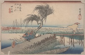 三重川 作： Ando or Utagawa Hiroshige