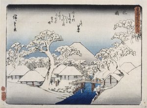 三島 作： Ando or Utagawa Hiroshige