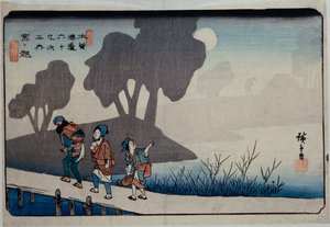 宮ノ越「駅27」シリーズ「六十九堂六十九」 作： Ando or Utagawa Hiroshige