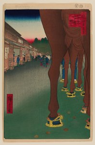 内藤新宿、四谷 作： Ando or Utagawa Hiroshige
