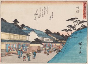 鳴海 作： Ando or Utagawa Hiroshige