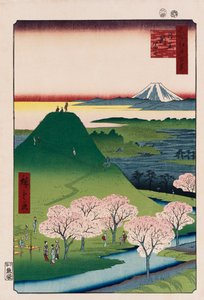 「江戸名所百景」新富士目黒 作： Ando or Utagawa Hiroshige