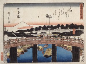 日本橋（色木版画） 作： Ando or Utagawa Hiroshige