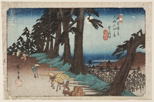 第26回「望月」（カラー木版画 作： Ando or Utagawa Hiroshige