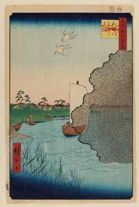 散り松、利根川 作： Ando or Utagawa Hiroshige